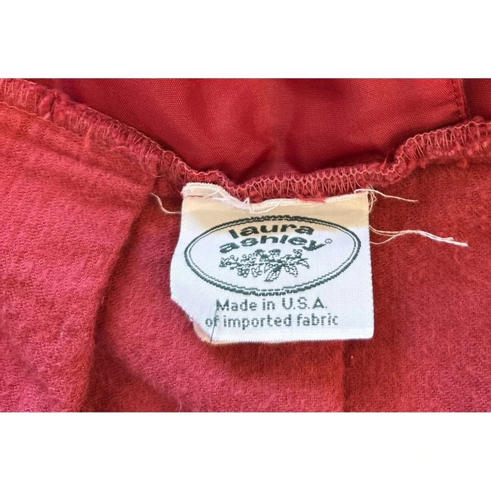 Laura Ashley Red Corduroy Jumper Dress Girls 9-10 Yrs Cotton USA Made Vintage
